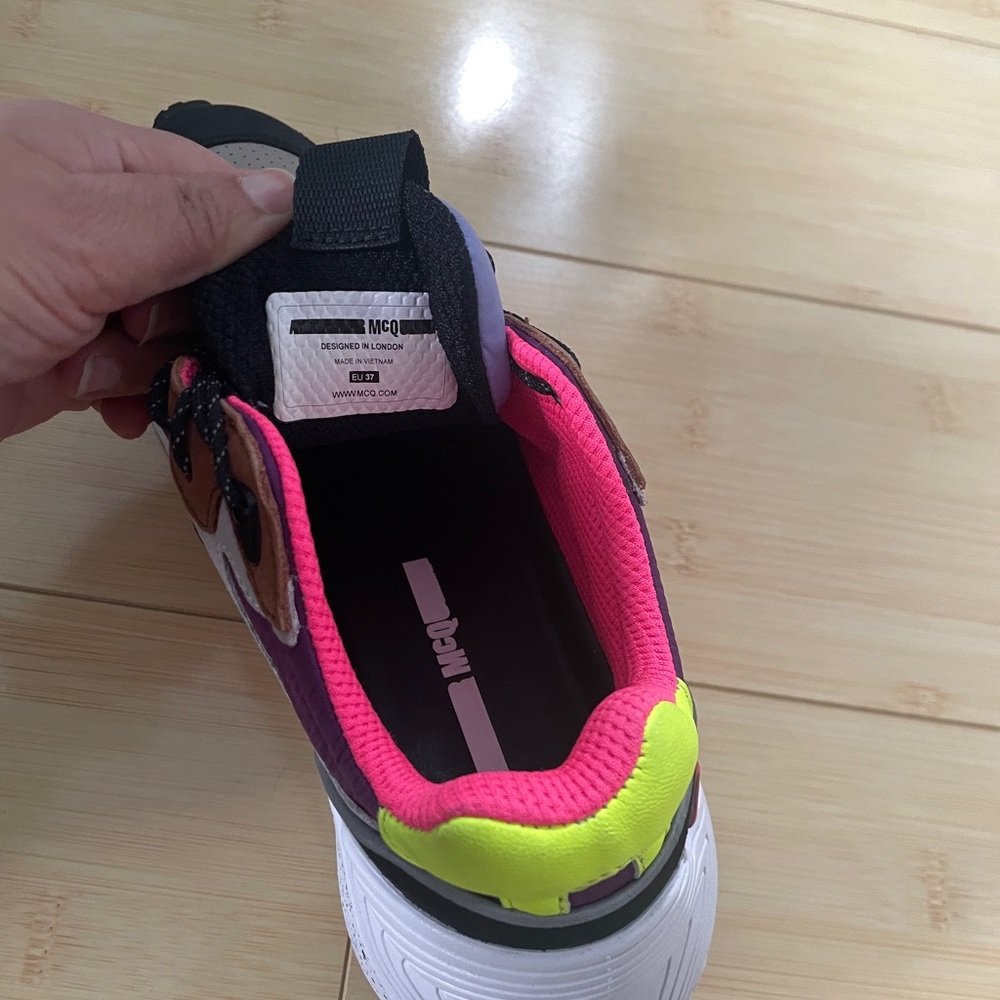 Alexander McQueen McQ Multicolor Leather Sneakers - Picture 7 of 8